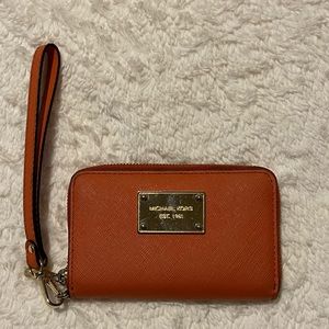 Michael Kors Wristlet Orange Used